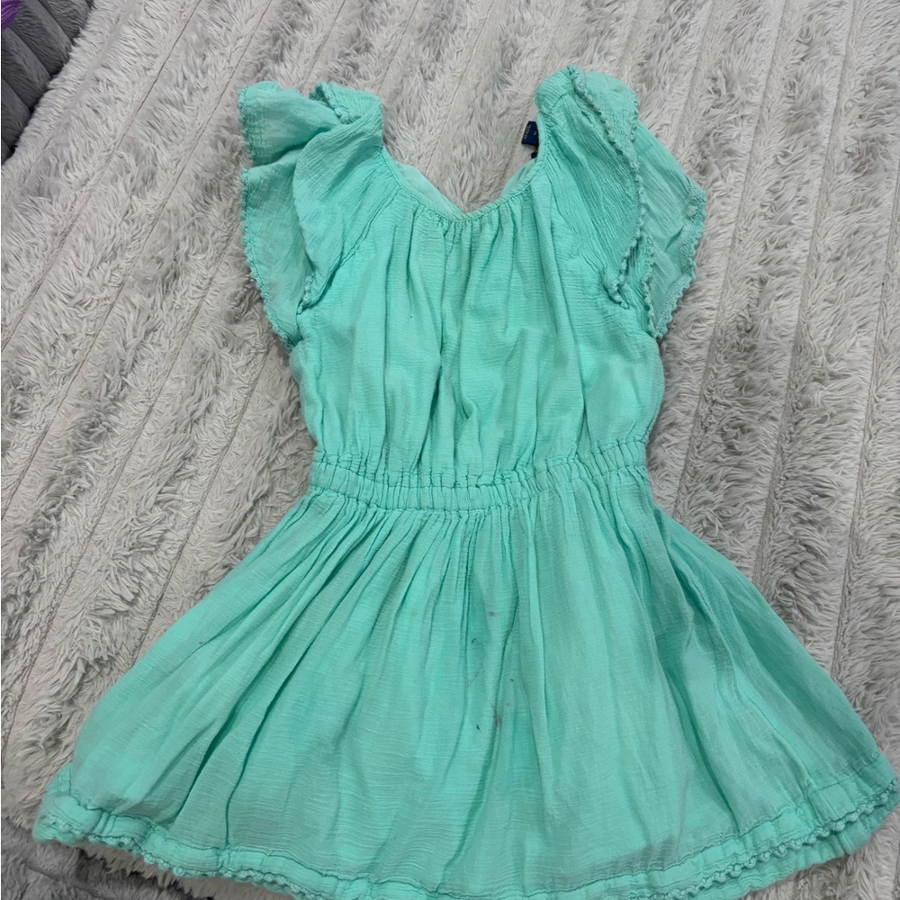 Polo by Ralph Lauren Green Ruffled Sundress